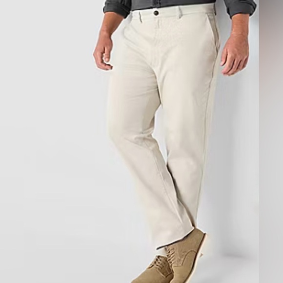 St. John's Bay Stretch Chino Mens Slim Fit Flat Front Pant NWOT size 44 x 34 - Picture 3 of 6